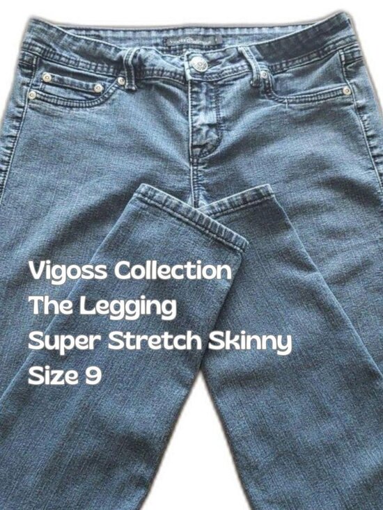Vigoss Denim - Vigoss The Legging Super Stretch Skinny Jeans Dark Wash Size 9